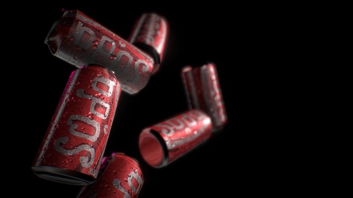 Cans of soda – Free 3D Model STL