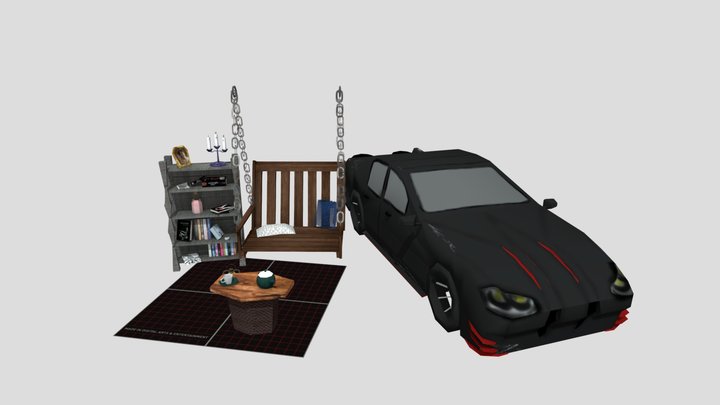 DAE 5 Finished props - Forest Loner 3D Model