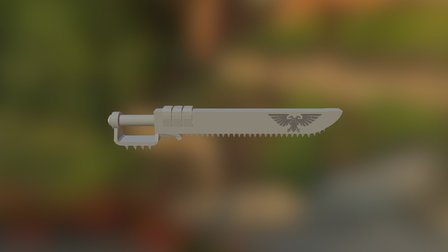 пила-меч 3D Model