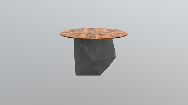 Modern Round Table 3D Model