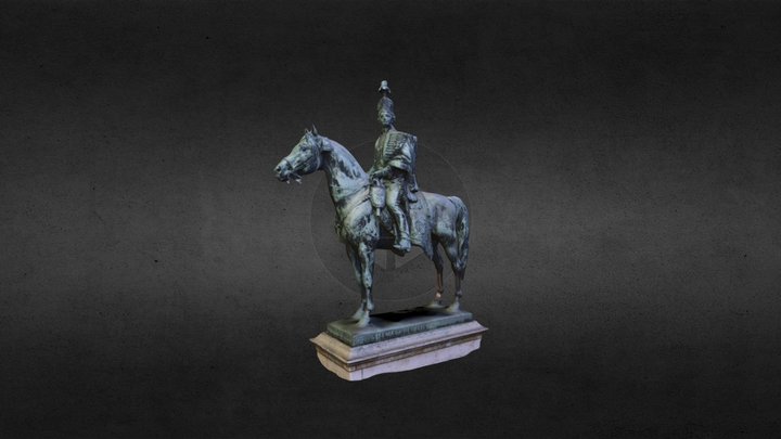 András Hadik's statue - 3d scan 3D Model