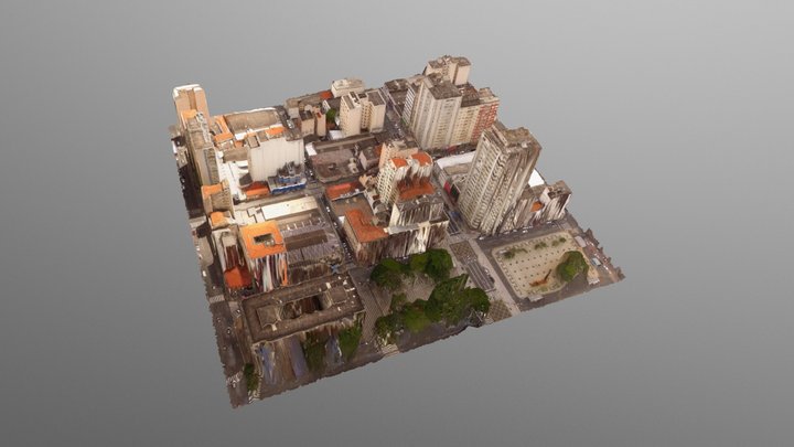 Downtown Campinas-SP, Brazil. 3D Model