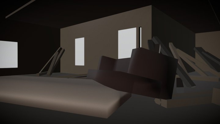 Old Cabin INT 3D Model