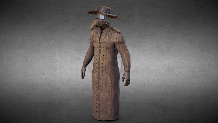 Plague Doctor Suit 3D Model