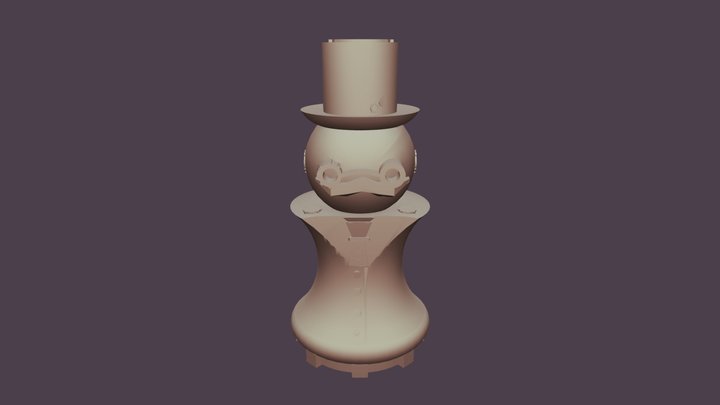 Steampunk Pawn - Chess Piece