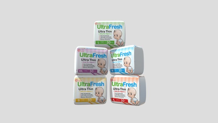diaper stack 3D Model