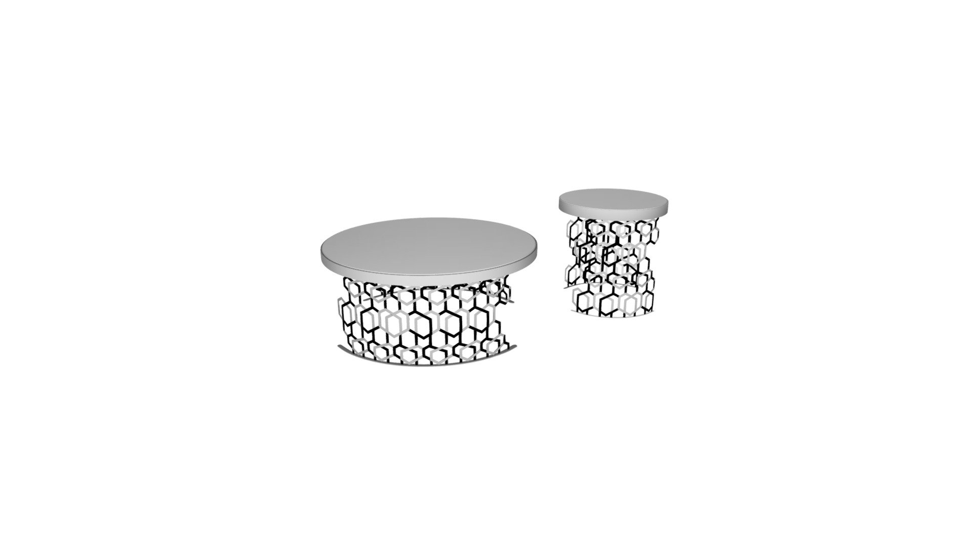 Coffee table Sota SILVER 50х50х50. DG-HOME