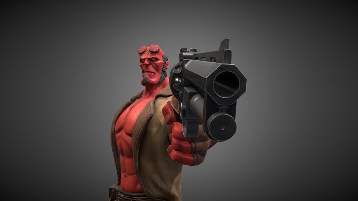 Hellboy FanArt 3D Model