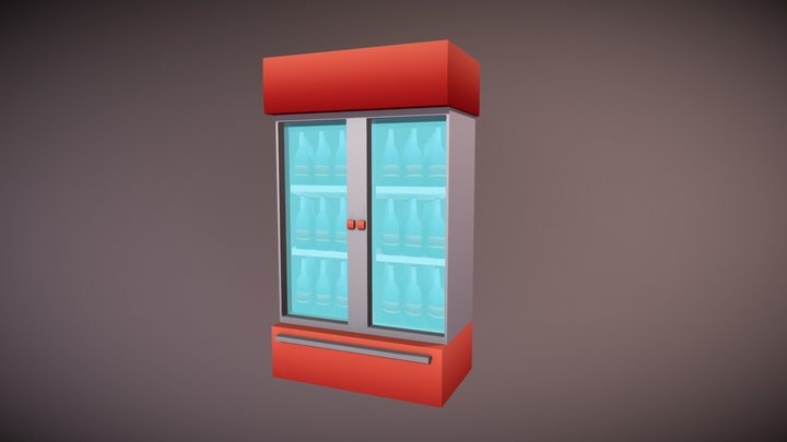 #23 Refrigerator - Household Props Challenge 3D Model