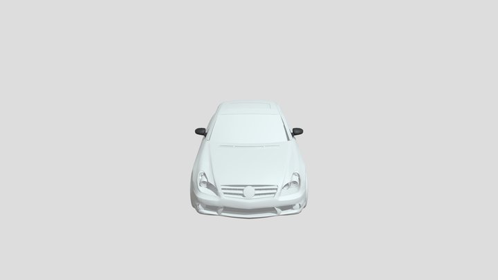 Mercedes CLS 2005 lowpoly for 3D-printing