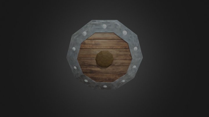 Ancient Chinese Shield 3D Model