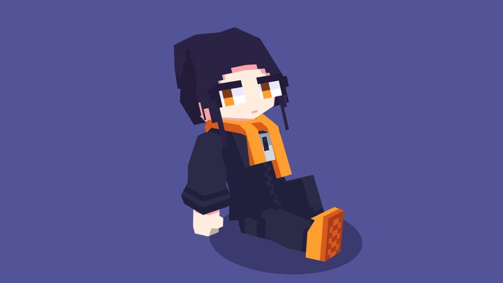 Spray Girl 3D Model
