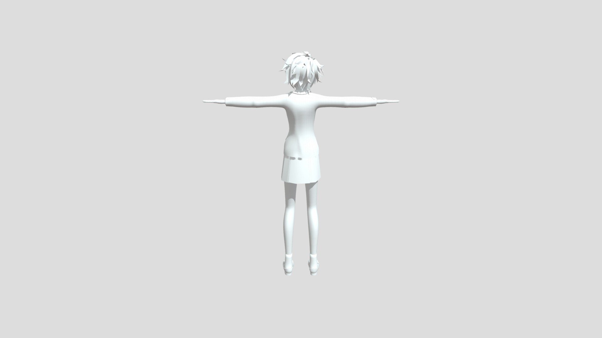 MMDモデルのワイヤーフレーム - 3D model by gorinyan [0c08bca] - Sketchfab