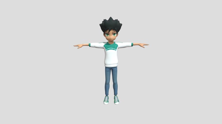 A Teen Boy 3D Model