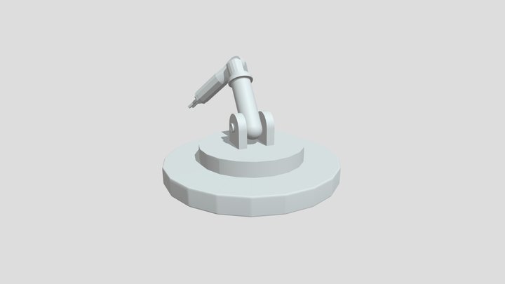 Robot Arm Animated 3D Model