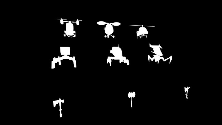 Silhouette practice 3D Model