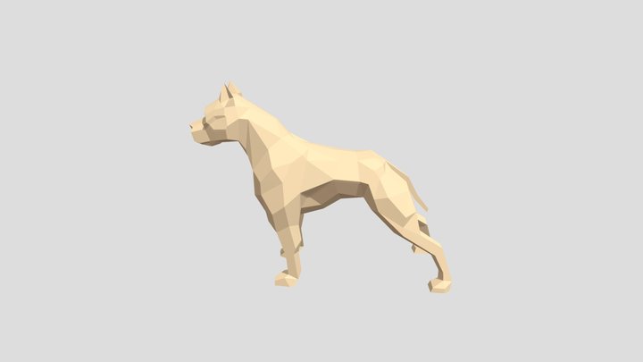 Pitbull 3D Model