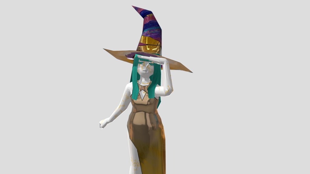 Matcha the Narcoleptic Porcelain Witch