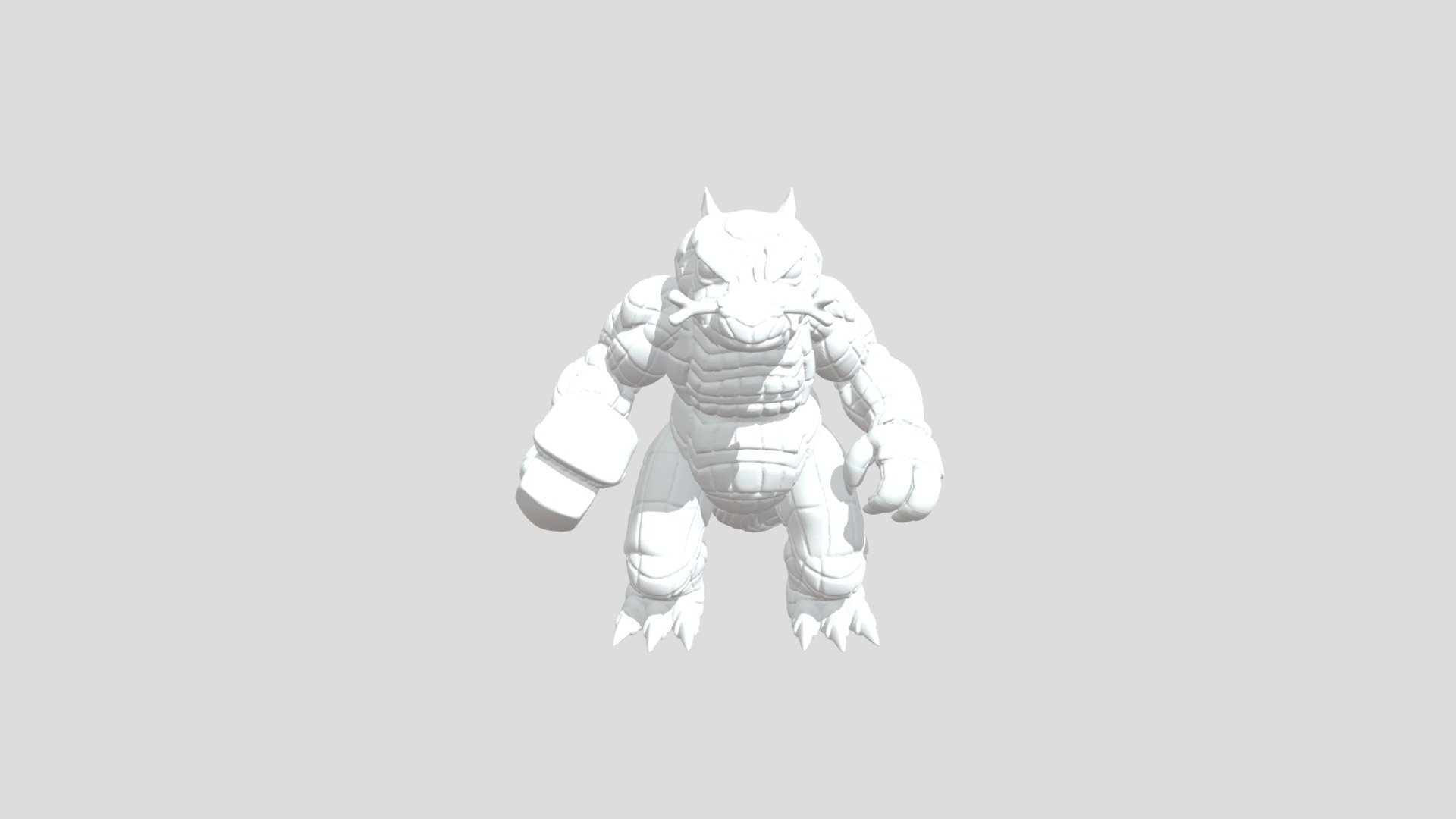Gator Man With Hammer