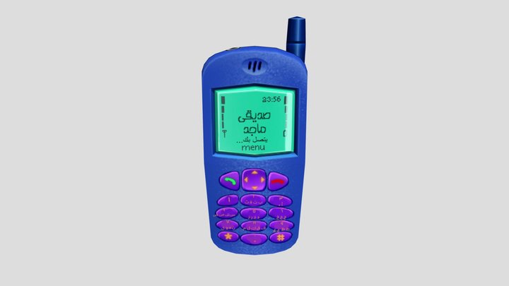 cartoony cell phone 3D Model
