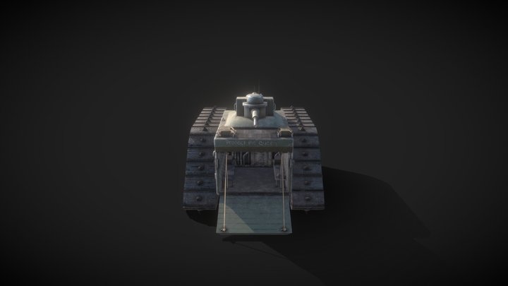 WW1/WW2 fiction British tank 3D Model