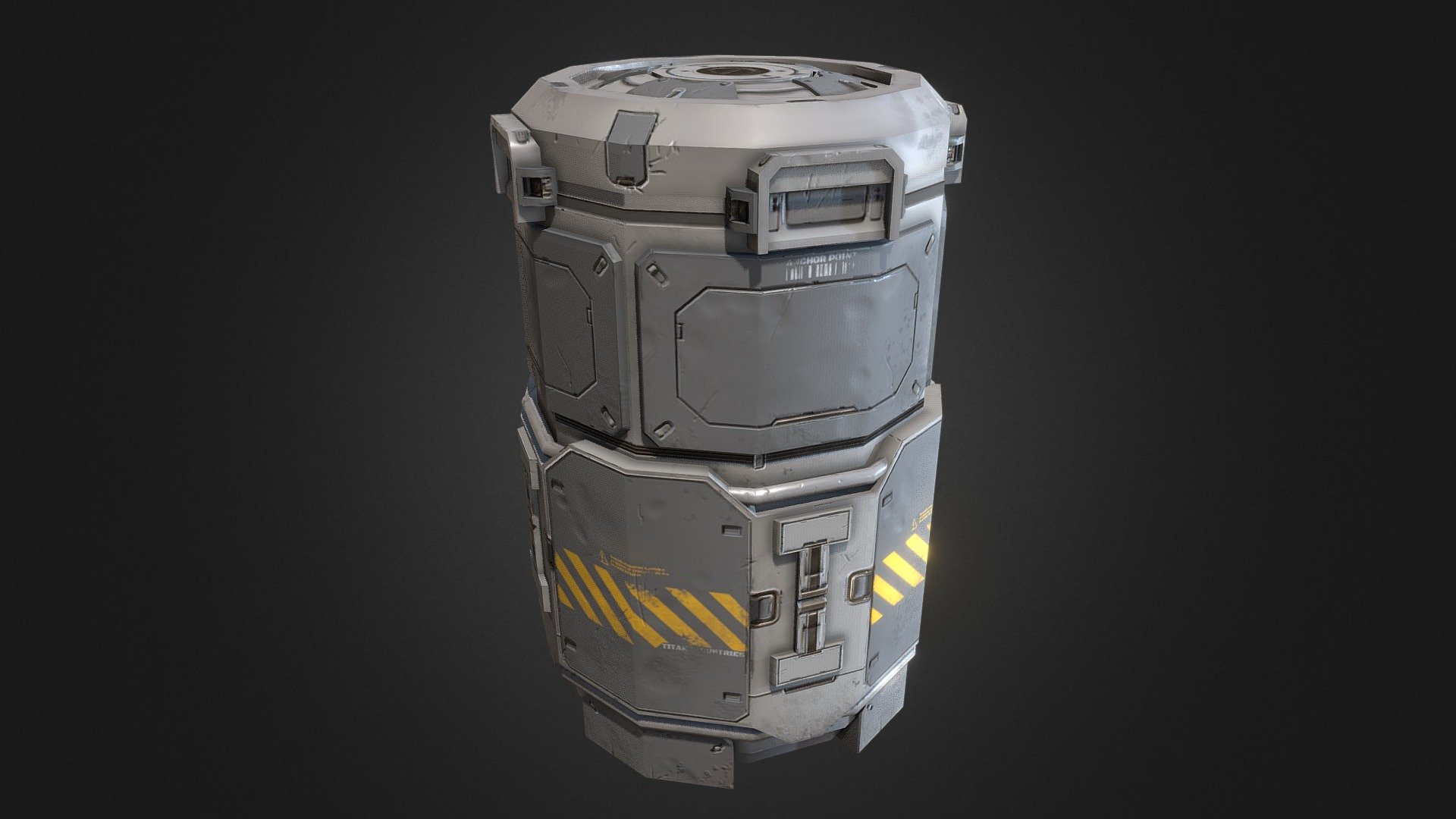 Cylindrical container