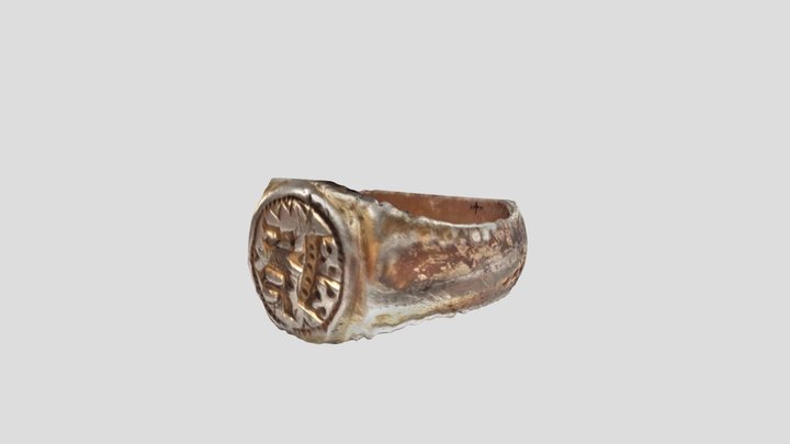 WMID-4A43B5 - Post medieval signet ring 3D Model