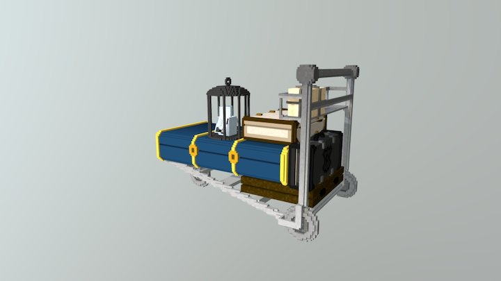 Harry Potter King's Cross Trolley 3D Model