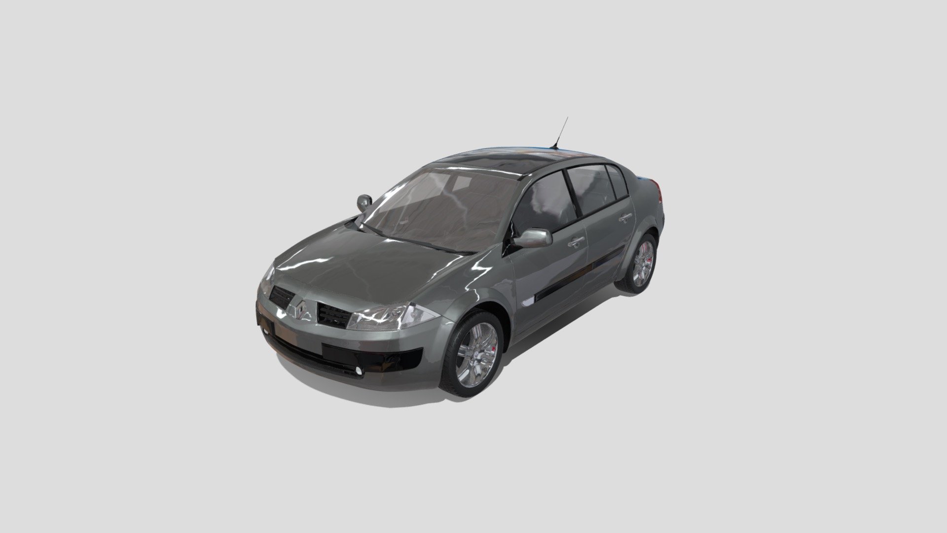 3D model Renault Megane 4 Sedan VR / AR / low-poly