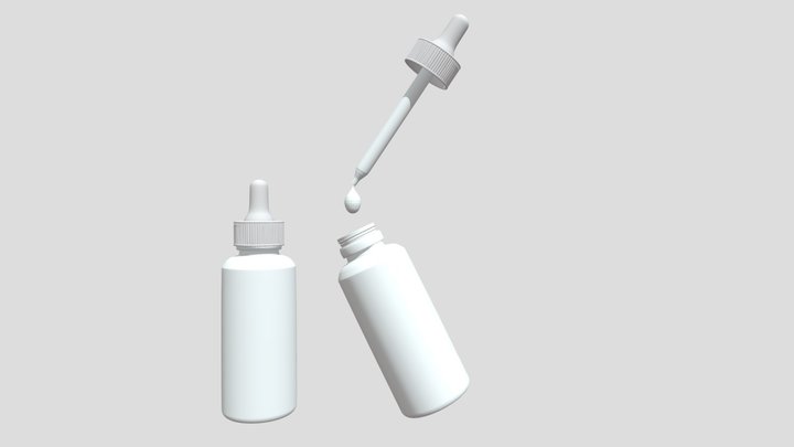 Bottle Cosmetic - Vitamin C - Product Design 3D Model