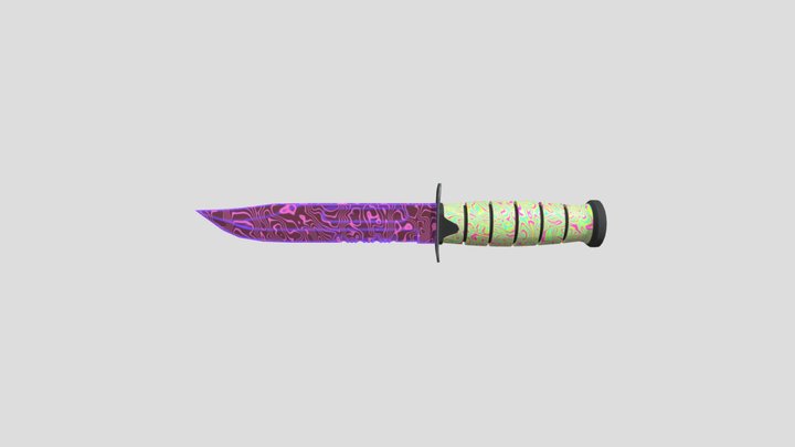 knife_LP_UV 3D Model