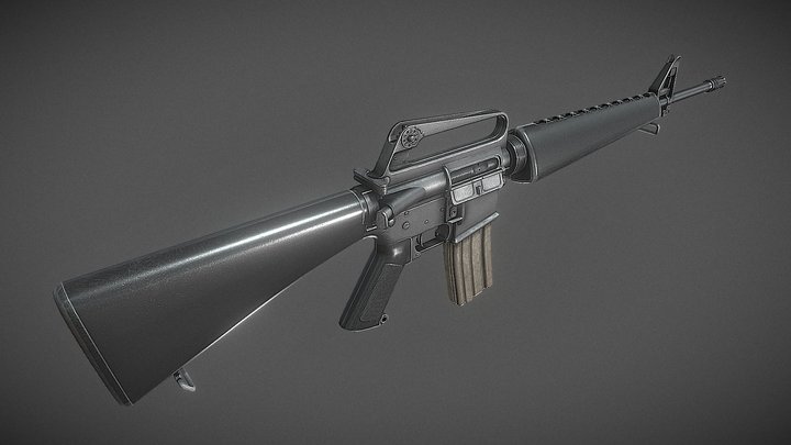 M16A1 3D Model