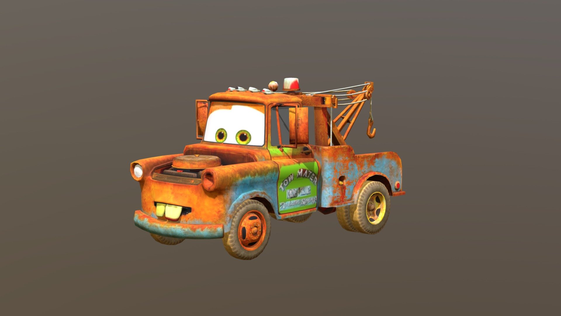 Tow Mater - Download Free 3D model by forkidscarsvideos [0c1165f