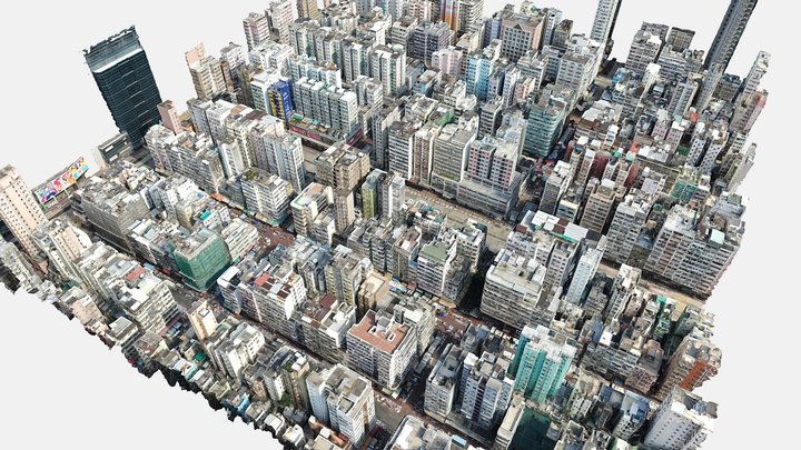 Old District, Hong Kong 3D Model