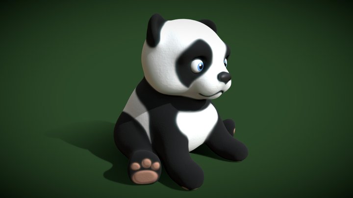 Panda-cartoon 3D models - Sketchfab