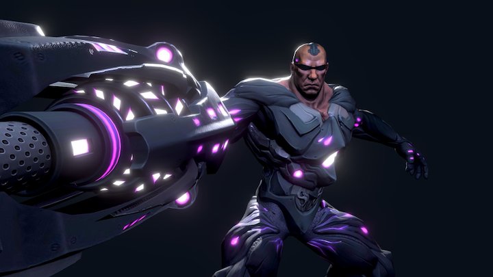 Cyborg 3D Model