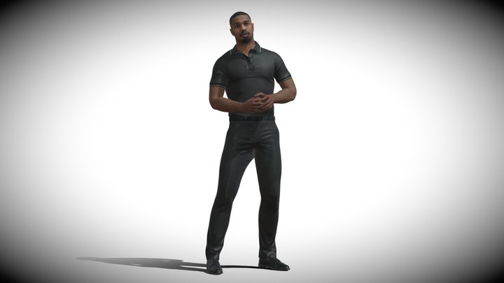 3D Rigged Michael B Jordan 3D Model