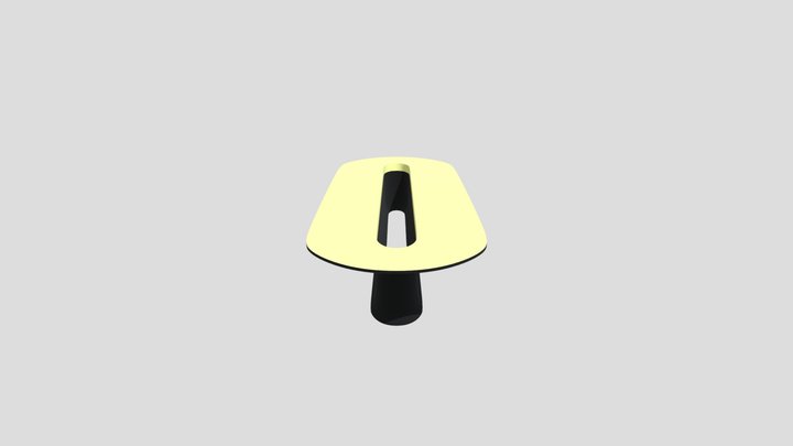 Modern Conference Room Table 3D Model