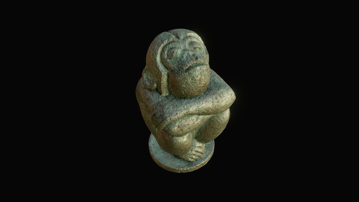 Monkey Statue 3D Model
