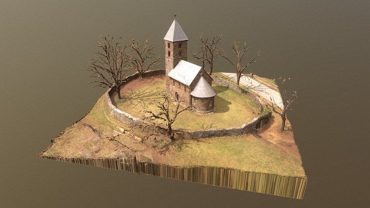 Szent István-templom, Nagybörzsöny, Hungary 3D Model