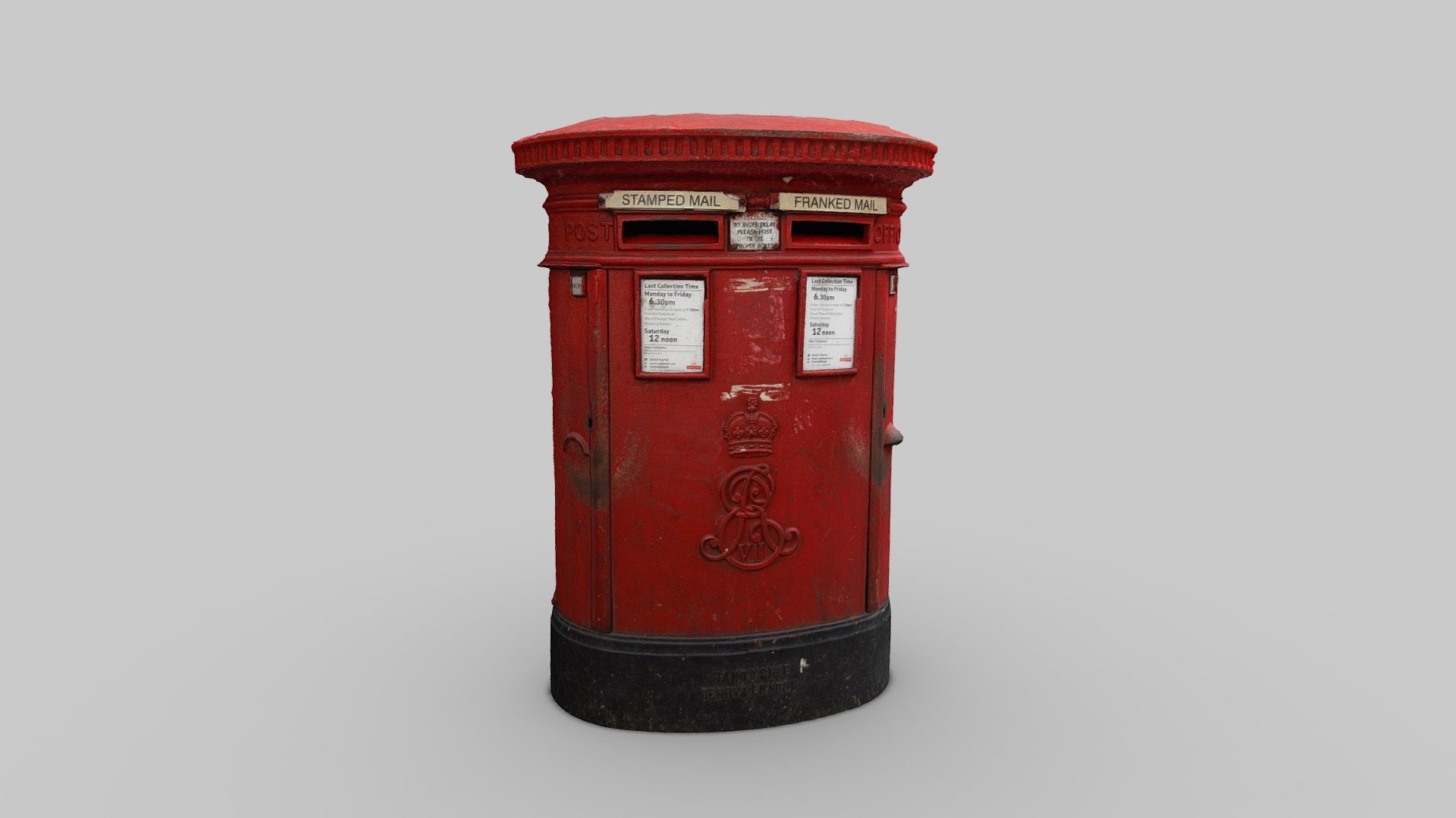 Edward VII Post Box Download Free 3D model by artfletch