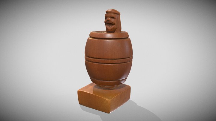 Decor Sculpture - Barrel Man 3D Model