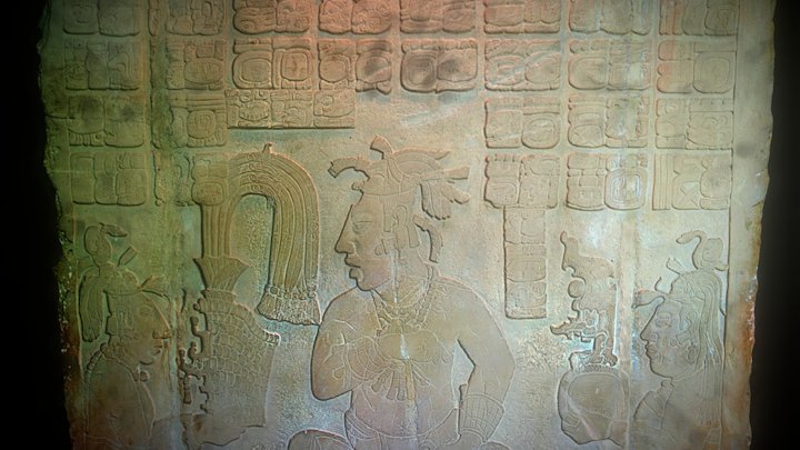 Palenque - Tablero de los esclavos 3D Model