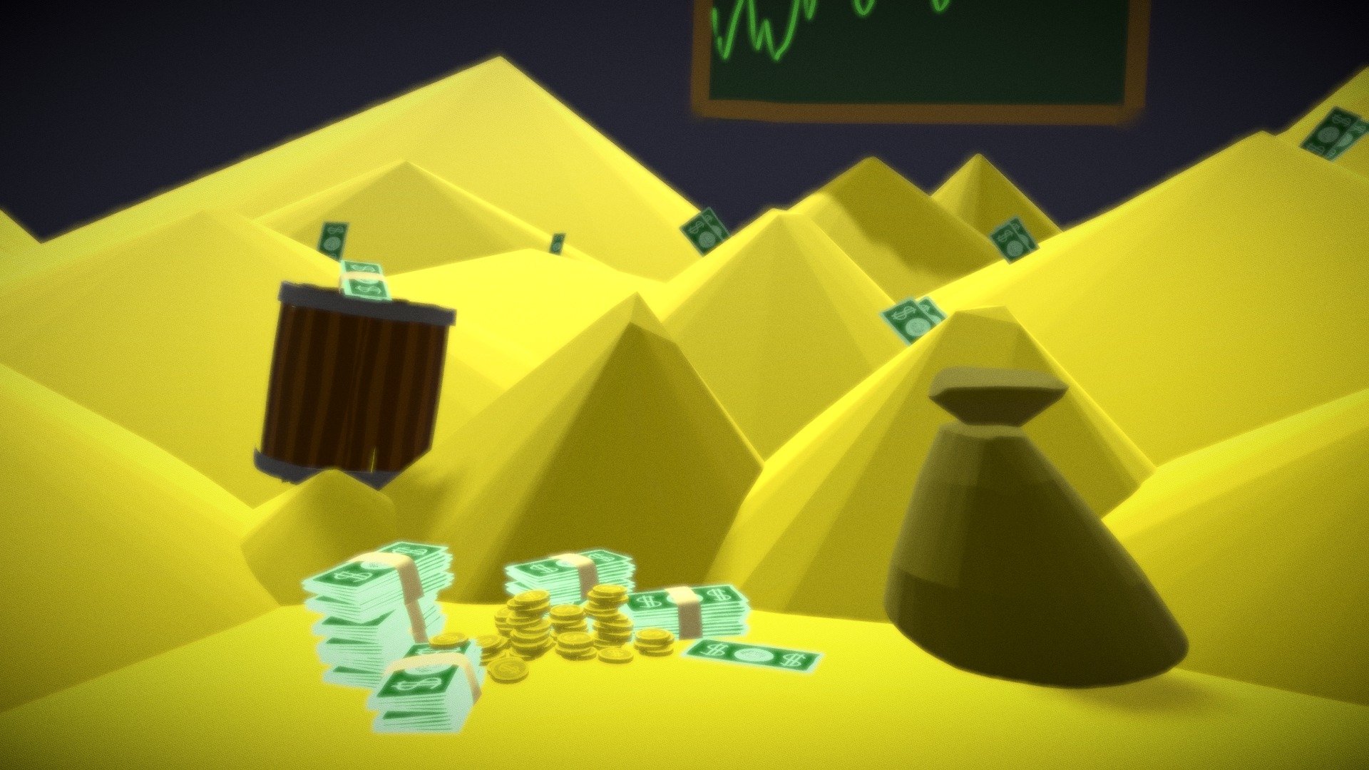 Inside Scrooge McDucks Money Bin