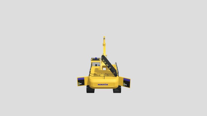 Excavator PC200 PPA 3D Model