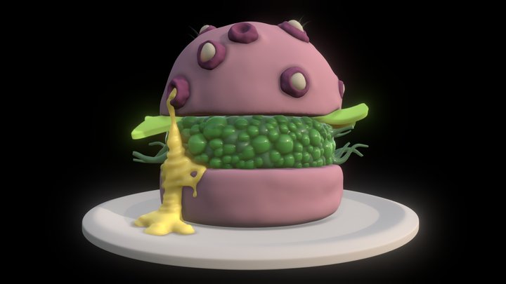 Nasty Patty Spongebob 3D Model