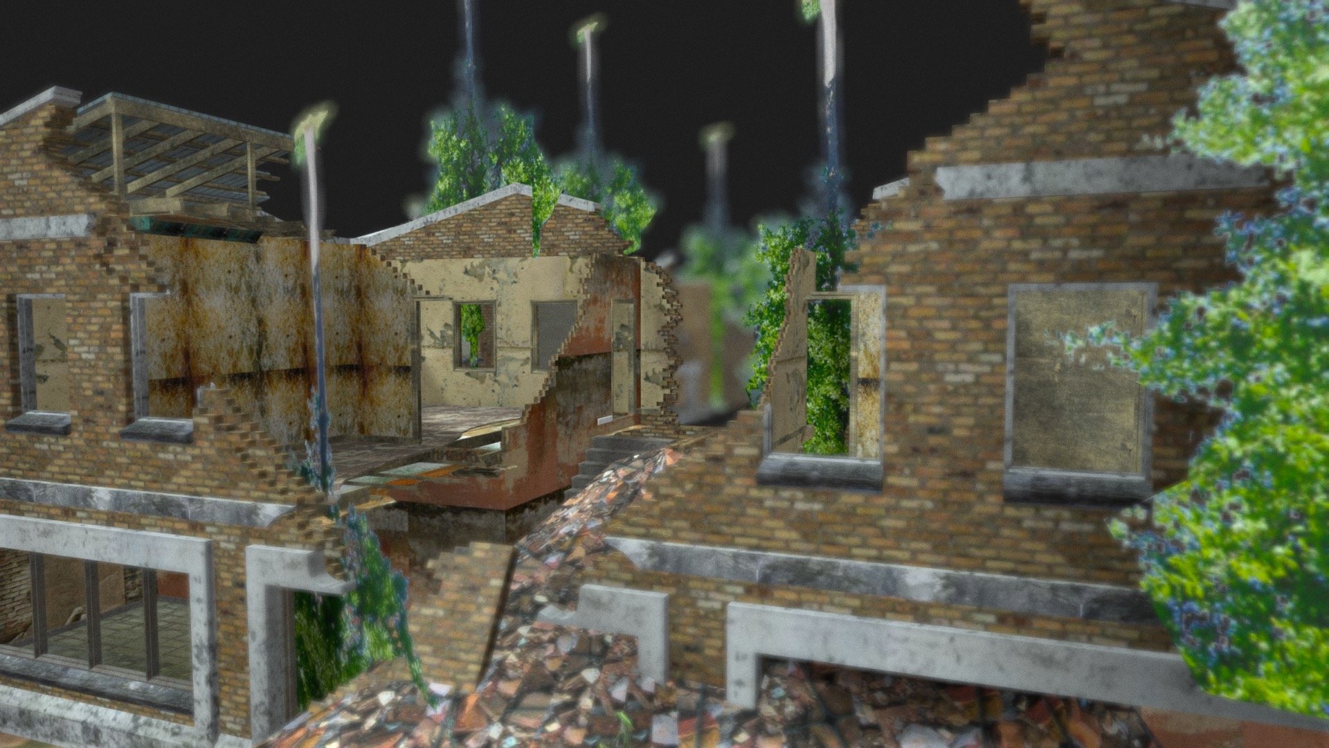 Abandoned house - Download Free 3D model by Pasha (@Pasha.) [0c21590 ...