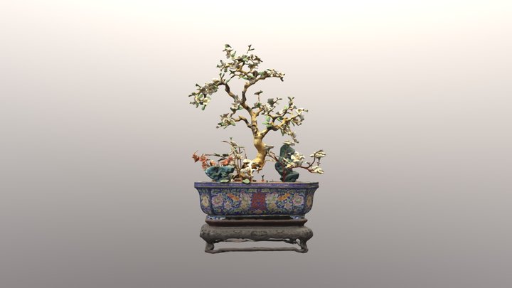 3.Chậu cành vàng lá ngọc 3D Model