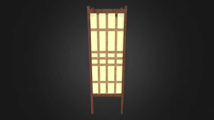 Indoor Japanese Lantern 3D Model