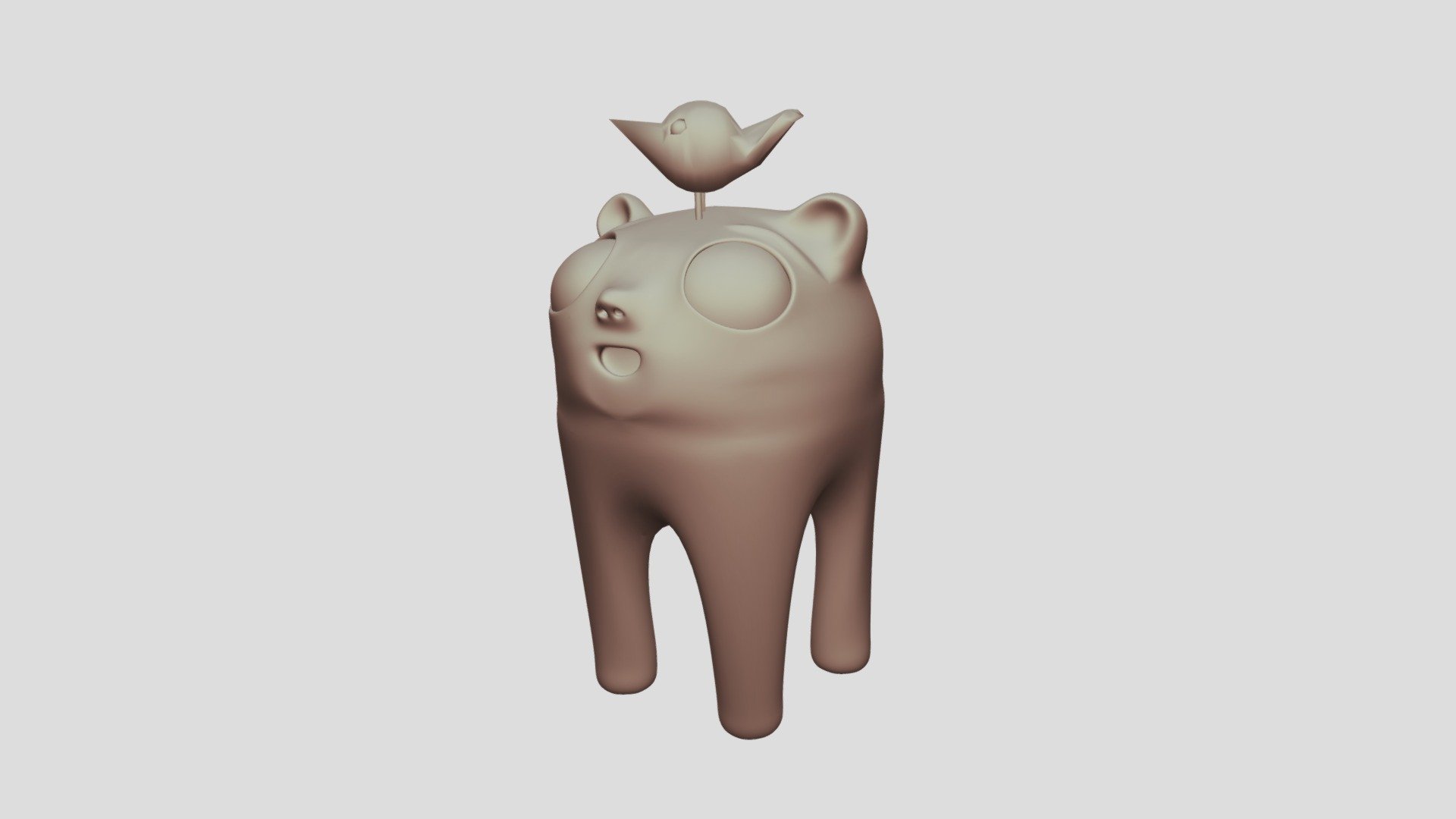 Puffee2_lowpoly - Download Free 3D model by AdamBart [0c2494b] - Sketchfab